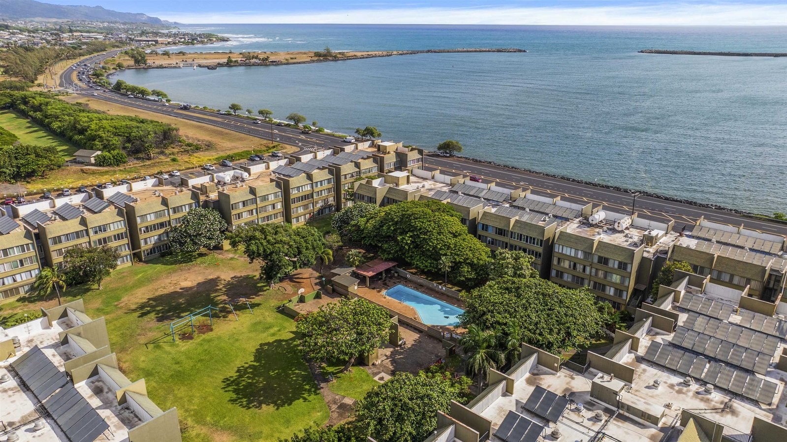 Aerial view of Kahului Harbor, Maui