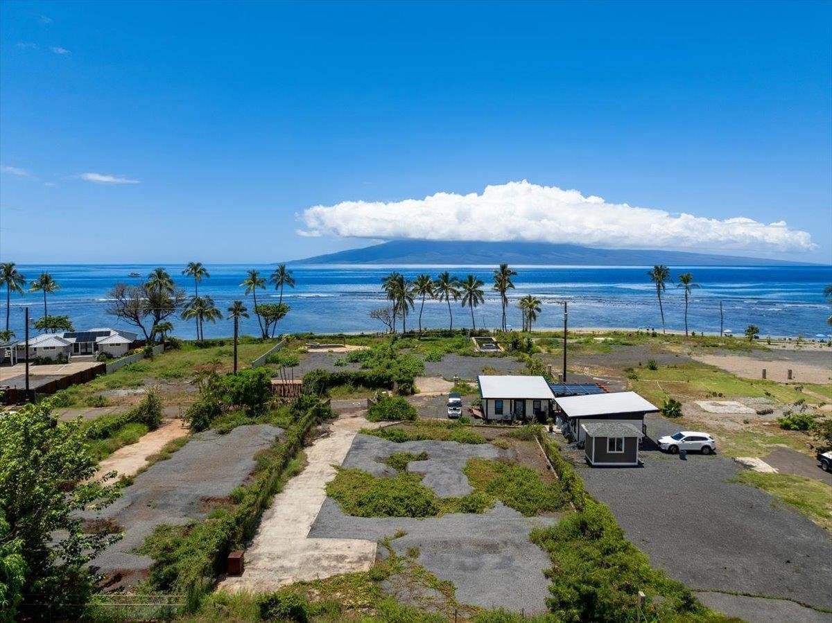 Oceanfront land parcel, Lahaina, Maui, aerial view
